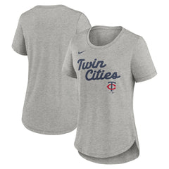 Minnesota Twins Nike Women's Script Tri-Blend T-Shirt discount
