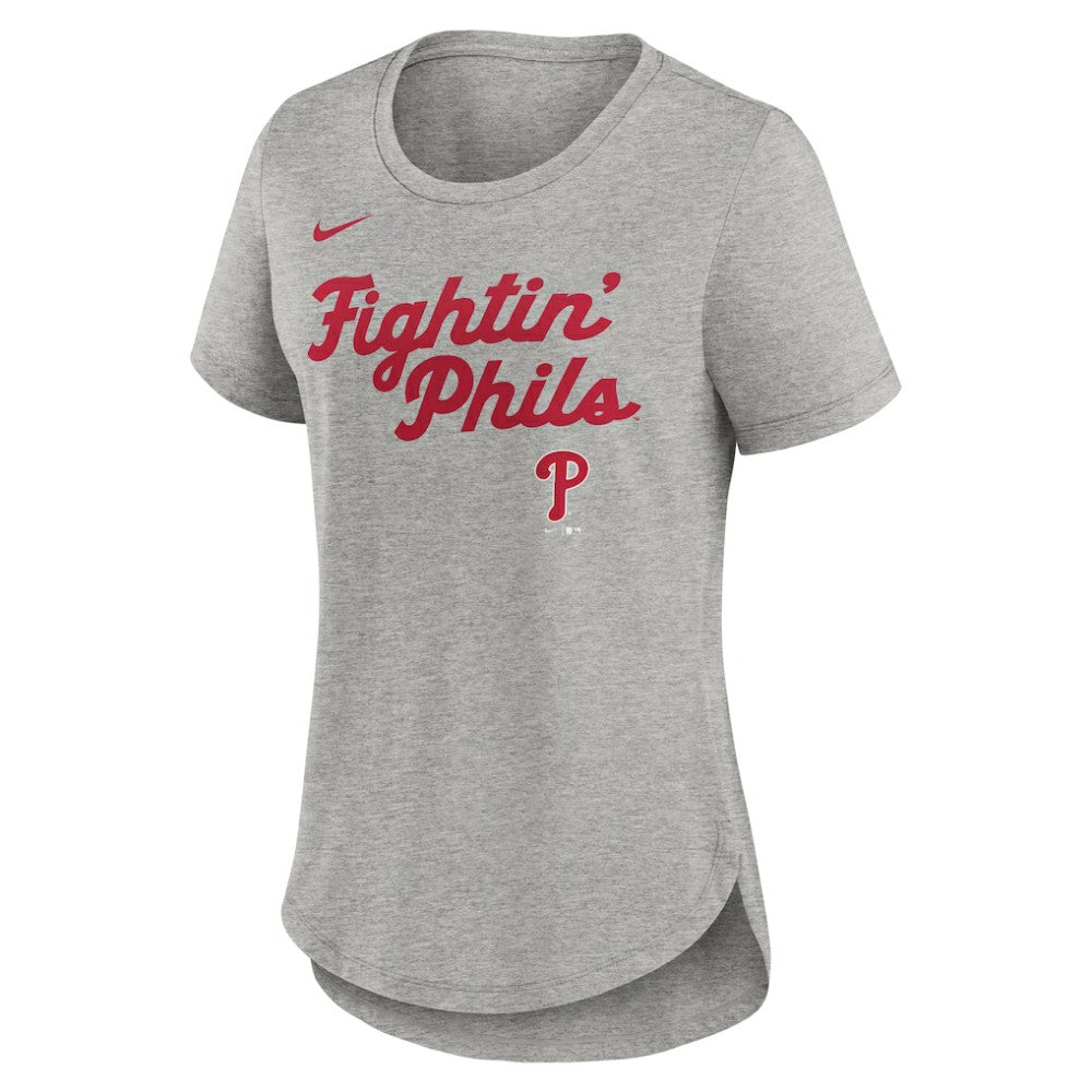 Philadelphia Phillies Nike Women's Script Tri-Blend T-Shirt for sale