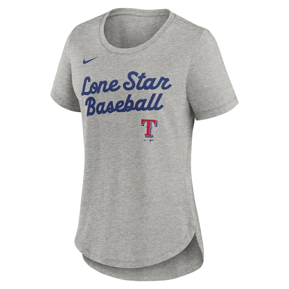 Texas Rangers Nike Women's Script Tri-Blend T-Shirt Online