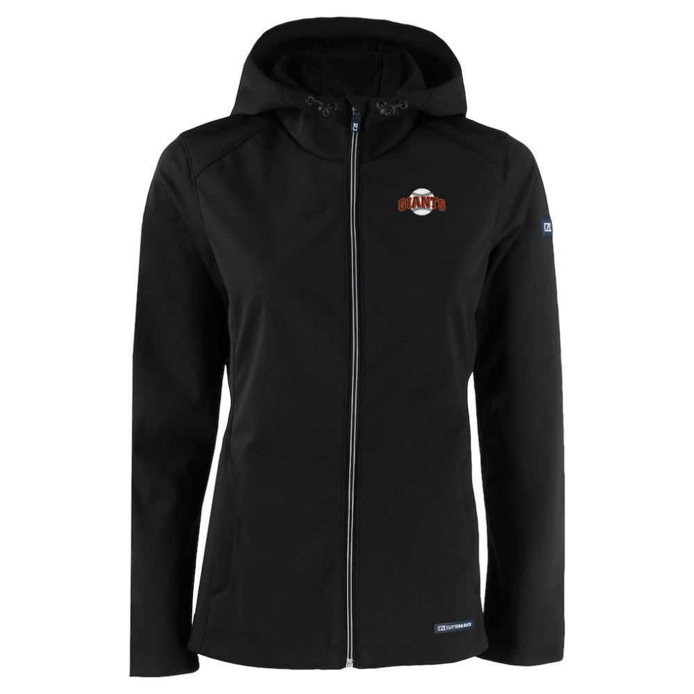 San Francisco Giants Cutter & Buck Women's Evoke Eco Softshell Recycled Full-Zip Jacket Clearance