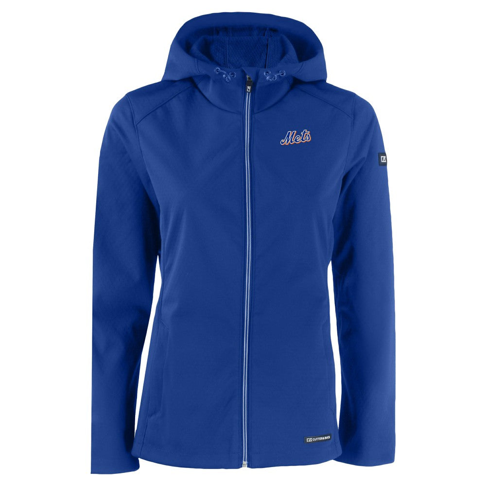 New York Mets Cutter & Buck Women's Evoke Eco Softshell Recycled Full-Zip Jacket Sale