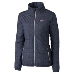 Los Angeles Dodgers Cutter & Buck Women's Rainier PrimaLoft Eco Insulated Full-Zip Puffer Jacket Lifestyle
