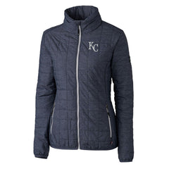 Kansas City Royals Cutter & Buck Women's Rainier PrimaLoft Eco Insulated Full-Zip Puffer Jacket On Sale