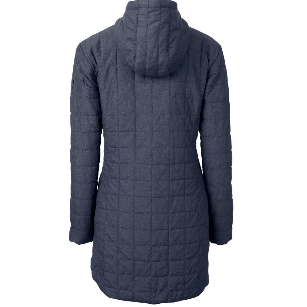 Kansas City Royals Cutter & Buck Women's Rainier Primaloft Eco Insulated Hooded Full-Zip Long Coat Lifestyle