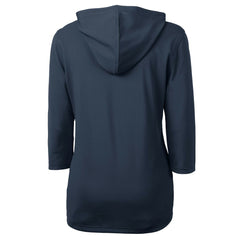 Cleveland Guardians Cutter & Buck Women's  DryTec Virtue Eco Pique Recycled 3/4-Sleeve Half-Zip Pullover Hoodie discount