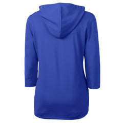 Seattle Mariners Cutter & Buck Women's  DryTec Virtue Eco Pique Recycled 3/4-Sleeve Half-Zip Pullover Hoodie Sale