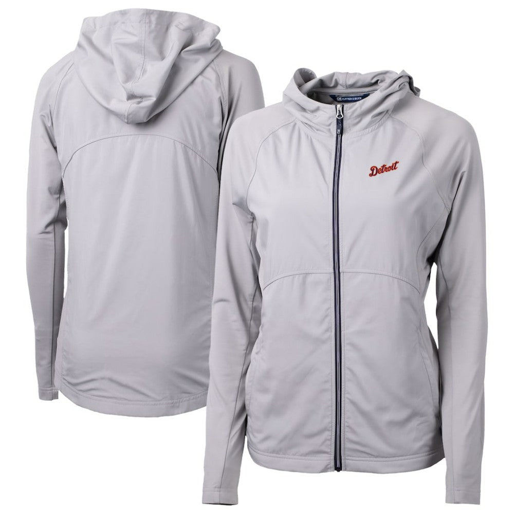 Detroit Tigers Cutter & Buck Women's  Adapt Eco Knit Hybrid Recycled Full-Zip Hoodie Near Me