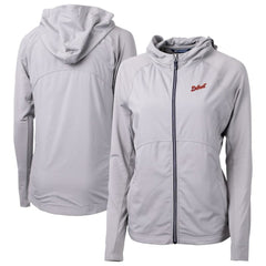 Detroit Tigers Cutter & Buck Women's  Adapt Eco Knit Hybrid Recycled Full-Zip Hoodie Near Me