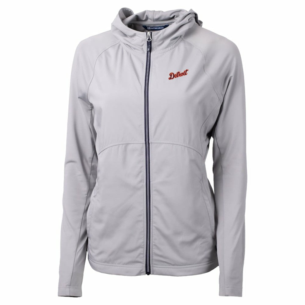 Detroit Tigers Cutter & Buck Women's  Adapt Eco Knit Hybrid Recycled Full-Zip Hoodie Near Me