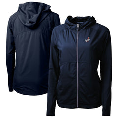 Los Angeles Dodgers Cutter & Buck Women's  Adapt Eco Knit Hybrid Recycled Full-Zip Hoodie Clearance