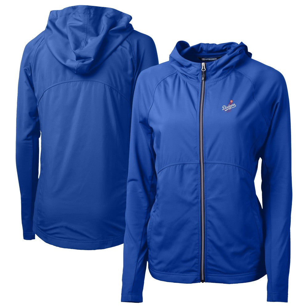 Los Angeles Dodgers Cutter & Buck Women's  Adapt Eco Knit Hybrid Recycled Full-Zip Hoodie for sale