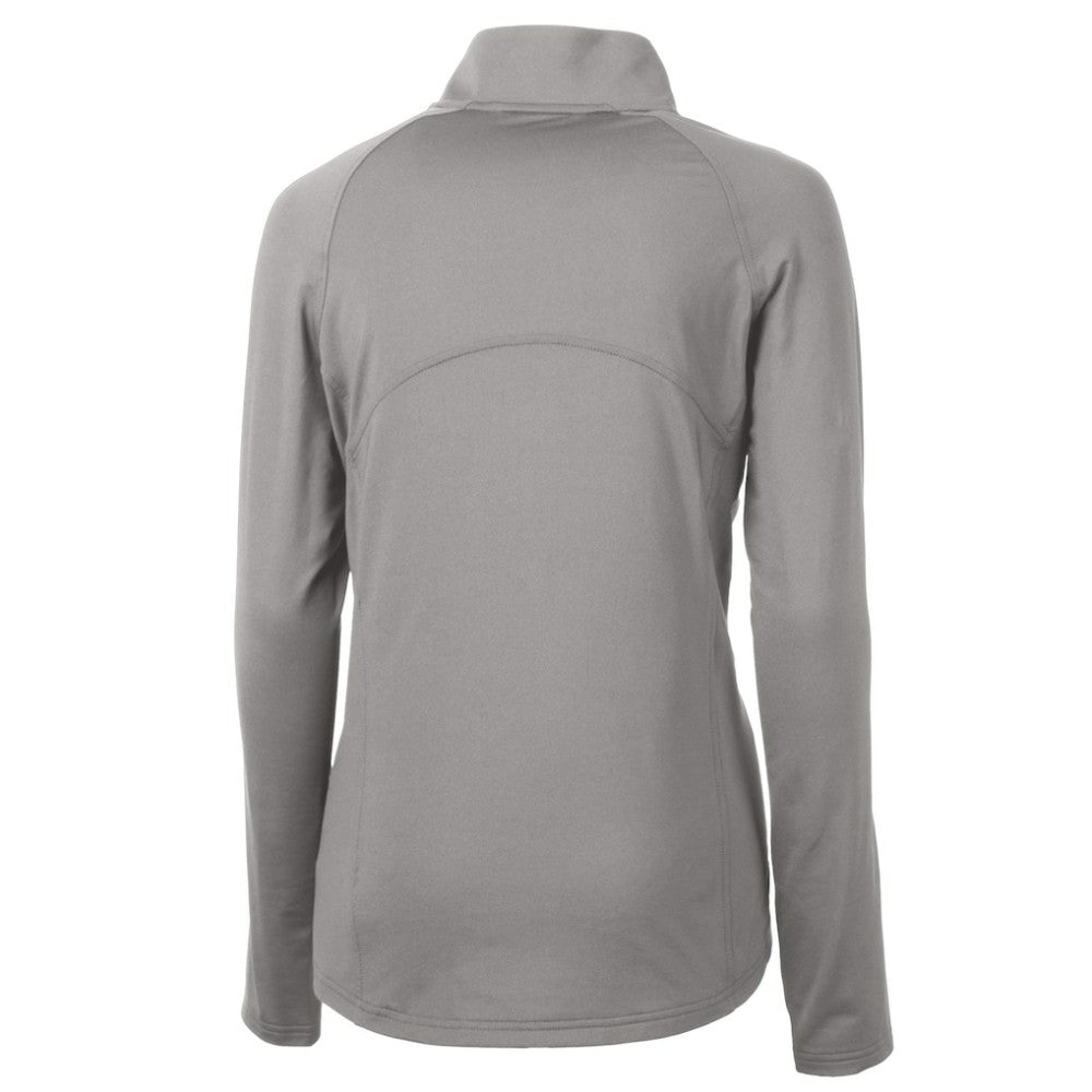 Philadelphia Phillies Cutter & Buck Women's Cooperstown Collection DryTec Adapt Eco Knit Stretch Recycled Raglan Half-Zip Top discount