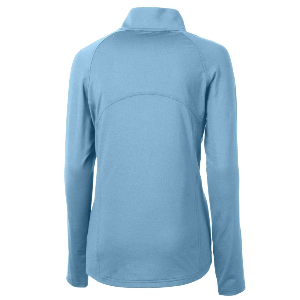 Philadelphia Phillies Cutter & Buck Women's Cooperstown Collection DryTec Adapt Eco Knit Stretch Recycled Raglan Half-Zip Top discount
