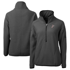 Cincinnati Reds Cutter & Buck Women's Cooperstown Collection Cascade Eco Sherpa Fleece Half-Zip Pullover Jacket Clearance
