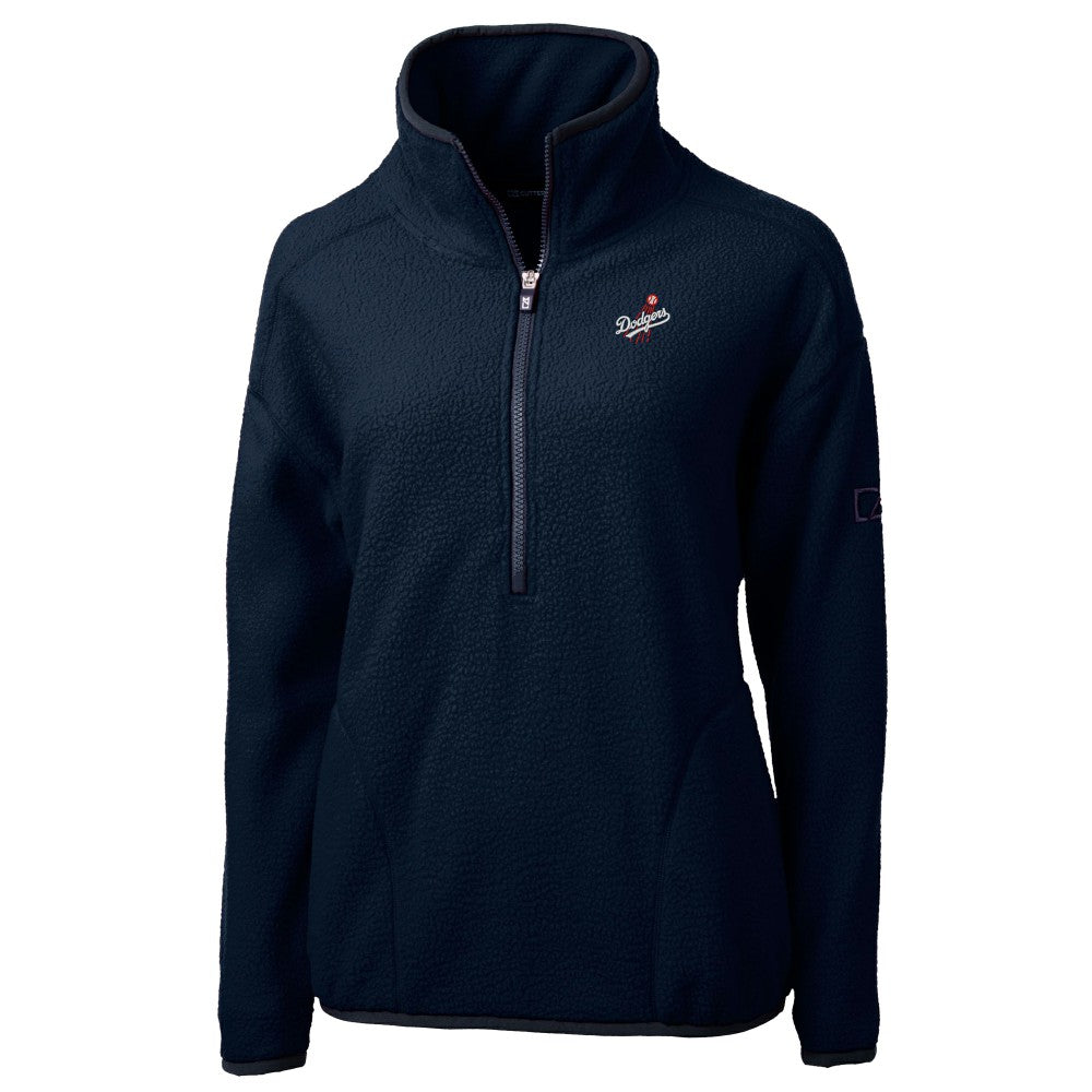Los Angeles Dodgers Cutter & Buck Women's  Cascade Eco Sherpa Fleece Half-Zip Pullover Jacket Near Me