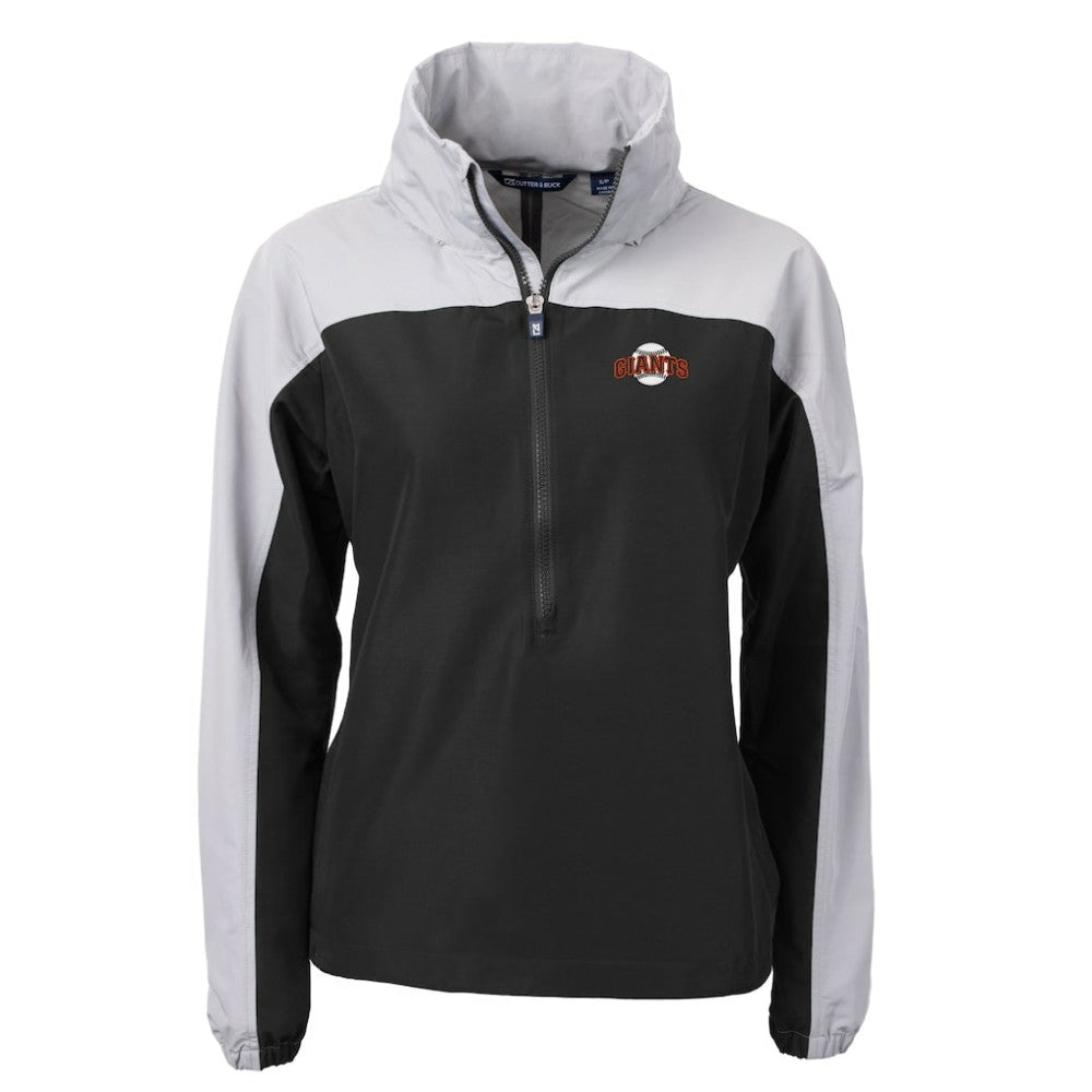 San Francisco Giants Cutter & Buck Women's  Charter Eco Recycled Half-Zip Anorak Jacket On Sale