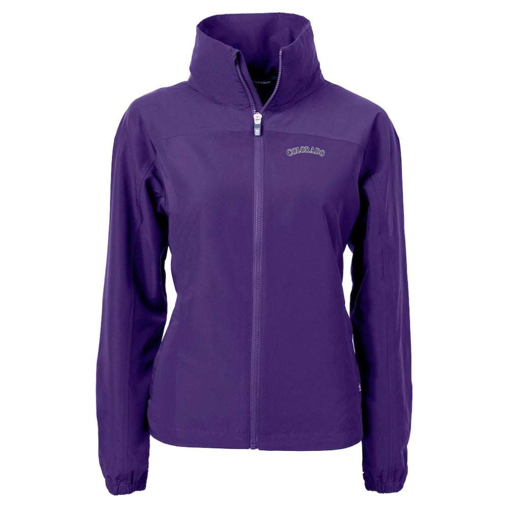Colorado Rockies Cutter & Buck Women's Charter Eco Recycled Full-Zip Jacket discount
