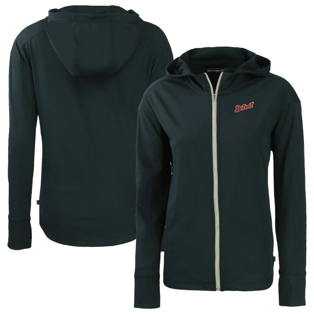 Detroit Tigers Cutter & Buck Women's  Daybreak Eco Recycled Full-Zip Hoodie Jacket Lifestyle