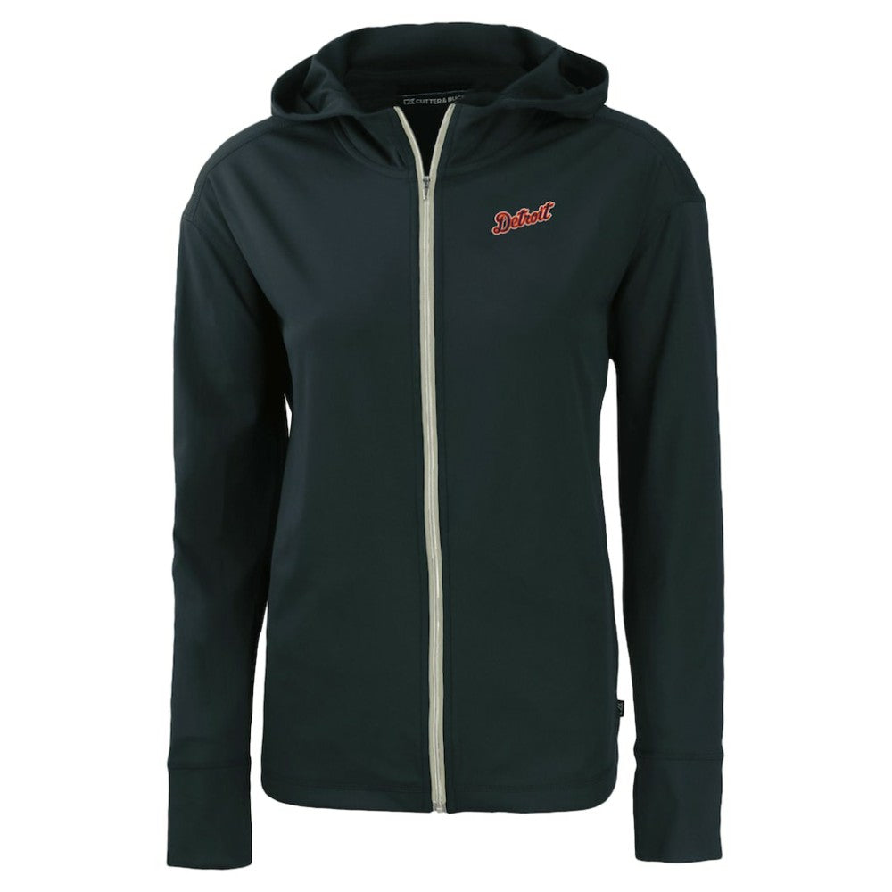 Detroit Tigers Cutter & Buck Women's  Daybreak Eco Recycled Full-Zip Hoodie Jacket Lifestyle