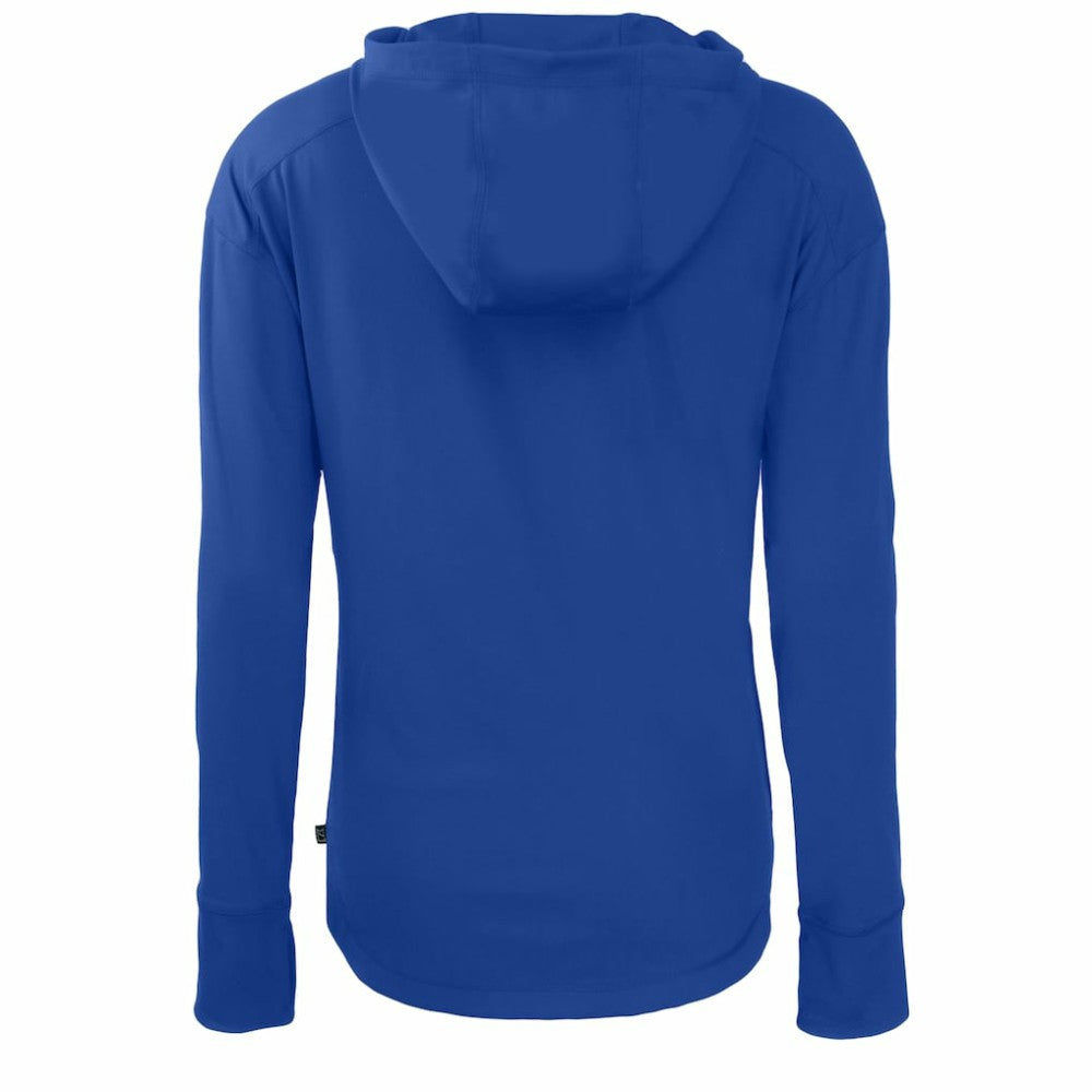 Chicago Cubs Cutter & Buck Women's Cooperstown Collection Daybreak Eco Recycled Full-Zip Hoodie Jacket Sale