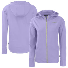 Colorado Rockies Cutter & Buck Women's  Daybreak Eco Recycled Full-Zip Hoodie Jacket Lifestyle