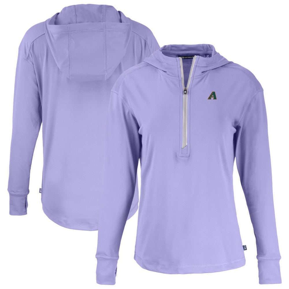 Arizona Diamondbacks Cutter & Buck Women's Daybreak Eco Recycled Half-Zip Hoodie On Sale