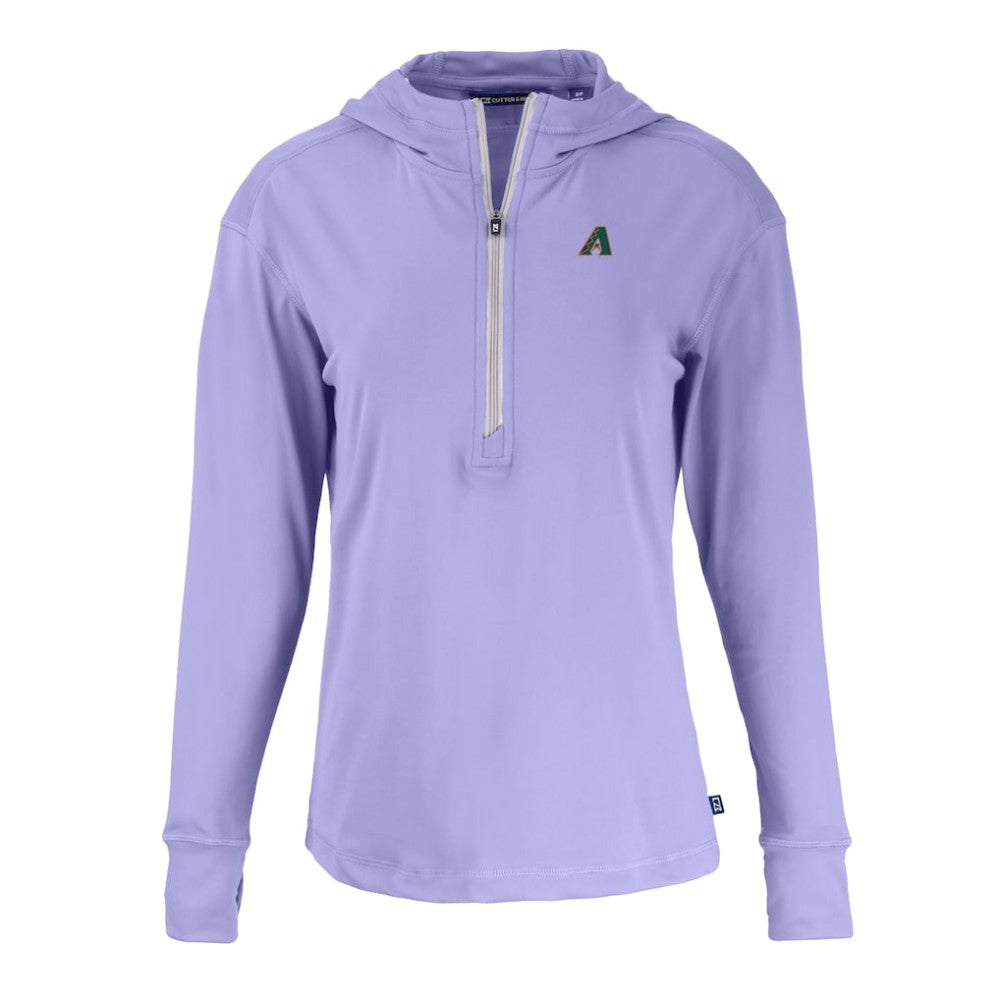 Arizona Diamondbacks Cutter & Buck Women's Daybreak Eco Recycled Half-Zip Hoodie On Sale