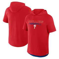 Philadelphia Phillies Fanatics Clubhouse Optimal Play Raglan Hoodie T-Shirt Sale
