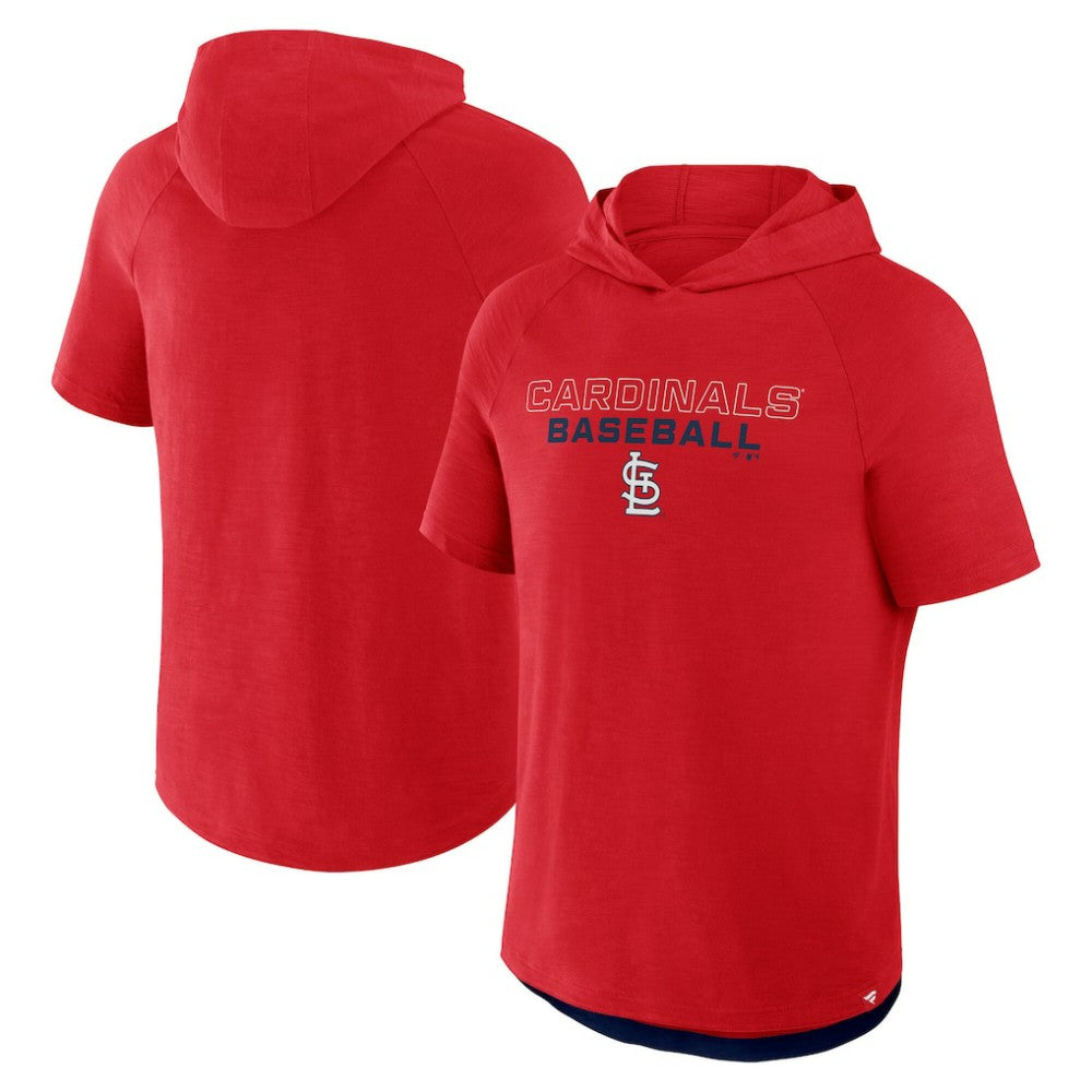 St. Louis Cardinals Fanatics Clubhouse Optimal Play Raglan Hoodie T-Shirt Clearance