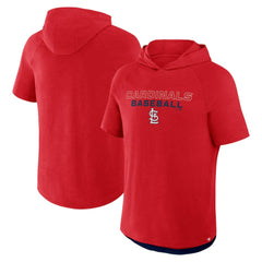 St. Louis Cardinals Fanatics Clubhouse Optimal Play Raglan Hoodie T-Shirt Clearance