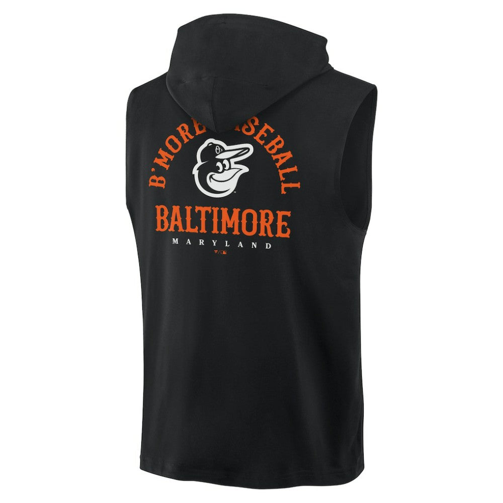Baltimore Orioles Fanatics Fire Speed Sleeveless Pullover Hoodie Lifestyle