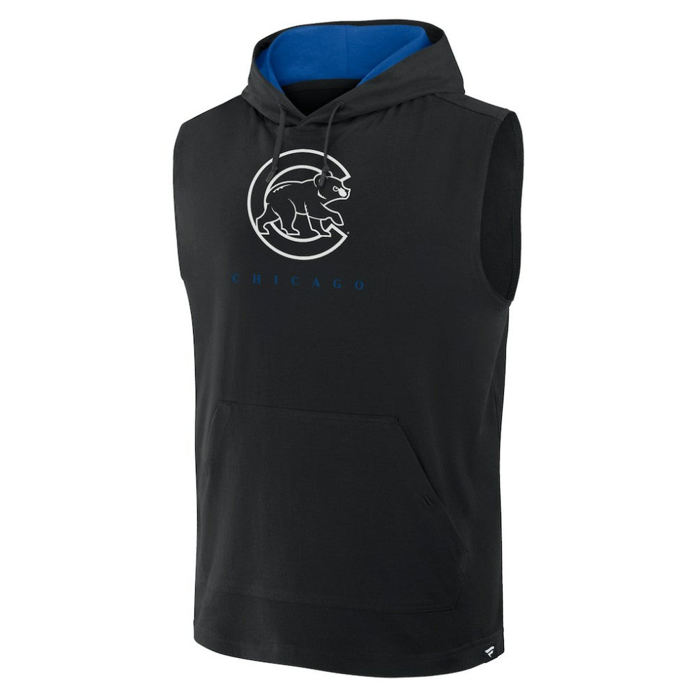 Chicago Cubs Fanatics Fire Speed Sleeveless Pullover Hoodie Clearance