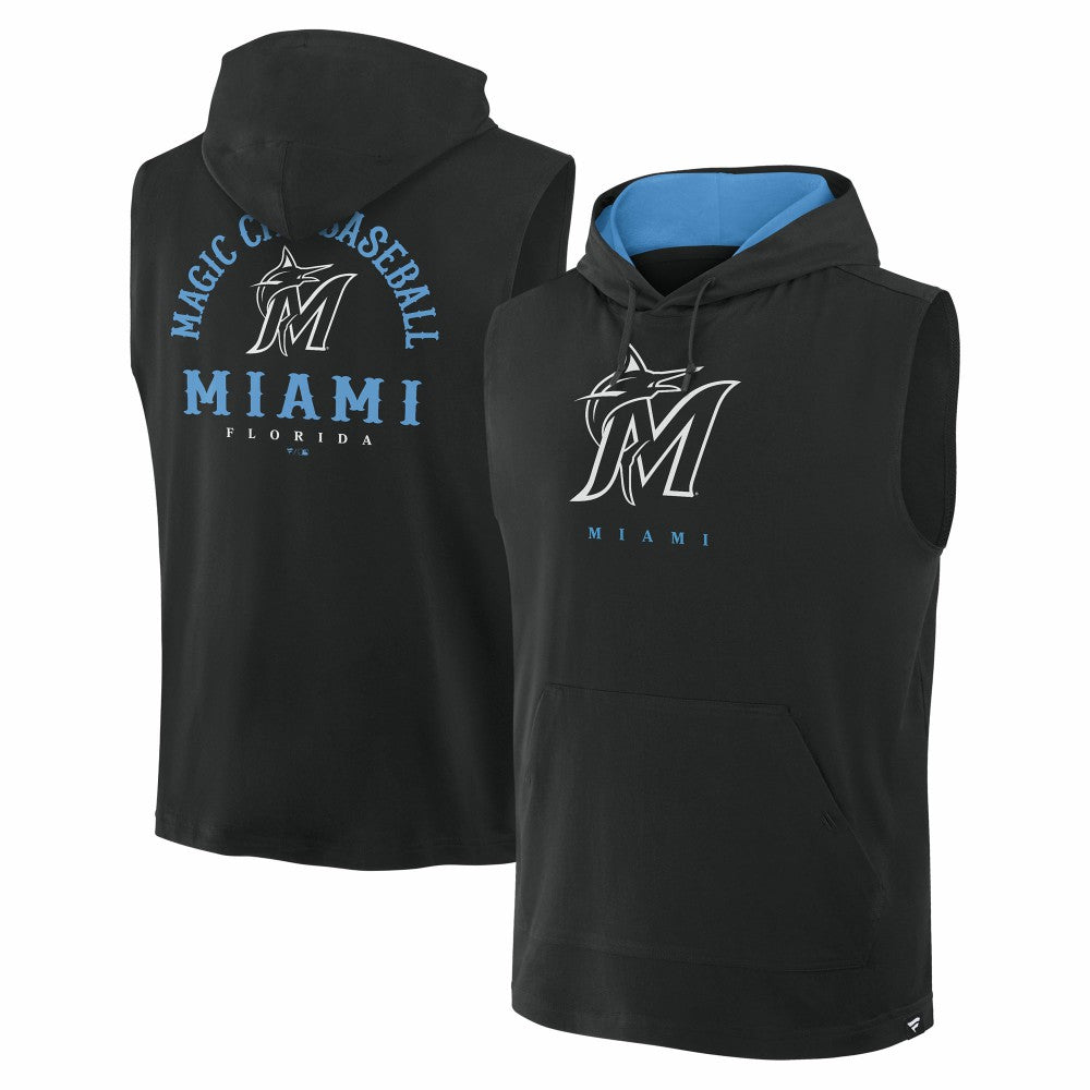 Miami Marlins Fanatics Fire Speed Sleeveless Pullover Hoodie Near Me