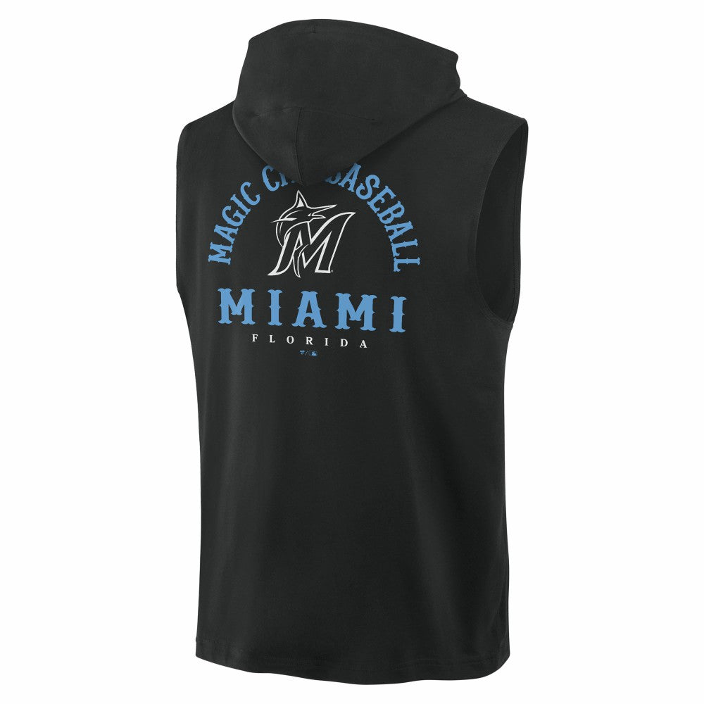 Miami Marlins Fanatics Fire Speed Sleeveless Pullover Hoodie Near Me
