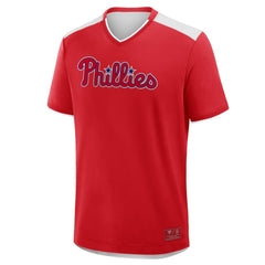 Philadelphia Phillies Fanatics Walk Off V-Neck T-Shirt Sale