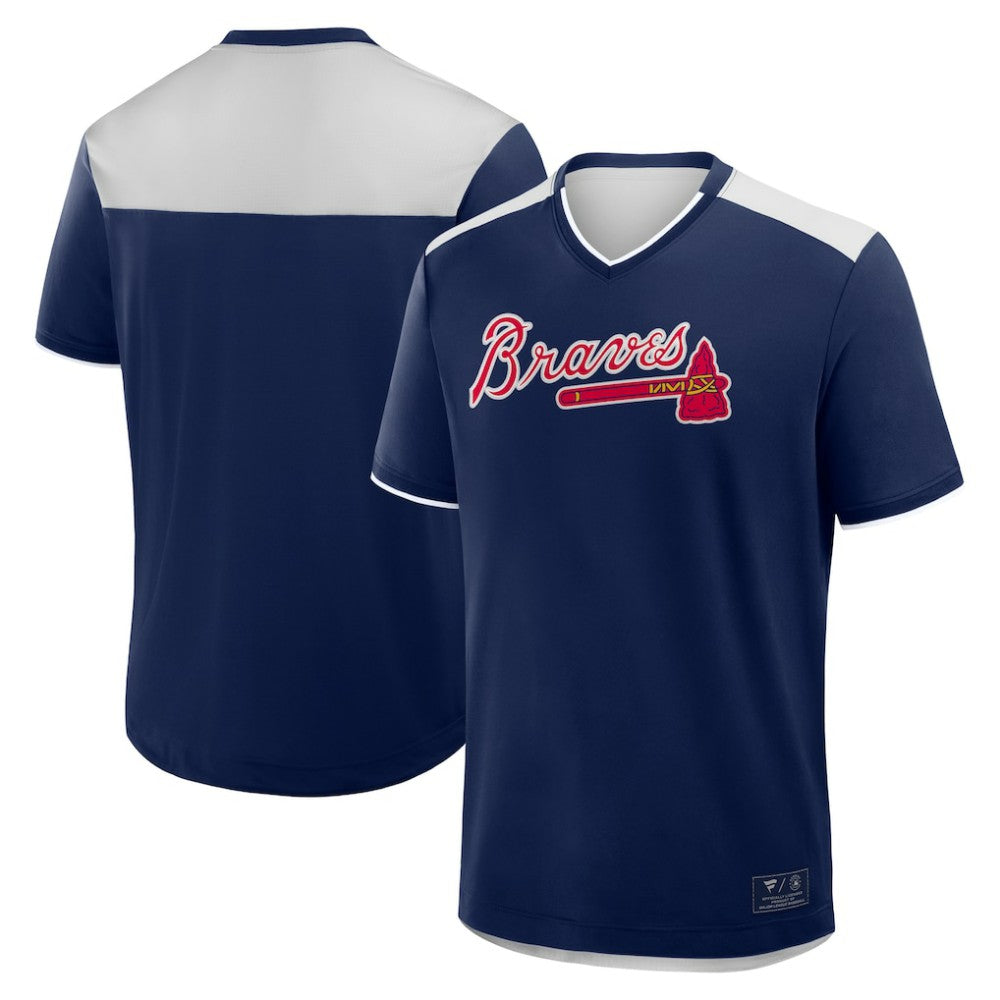 Atlanta Braves Fanatics Walk Off V-Neck T-Shirt On Sale