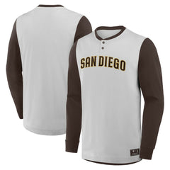 San Diego Padres Fanatics Clubhouse Long Sleeve Henley Shirt Near Me