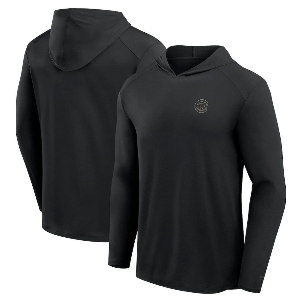 Chicago Cubs Fanatics Front Office Power Mono Long Sleeve Hoodie T-Shirt Sale