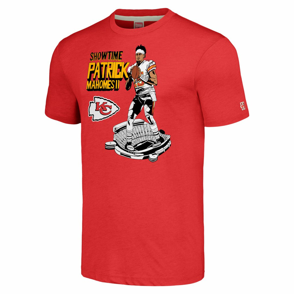 Patrick Mahomes Kansas City Chiefs Homage Unisex Caricature Player Tri-Blend T-Shirt Red - NFL