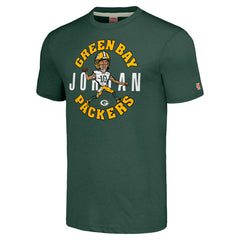 Jordan Love Green Bay Packers Homage Unisex Caricature Player Tri-Blend T-Shirt Green - NFL