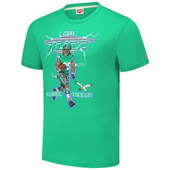 Saquon Barkley Philadelphia Eagles Homage Unisex NFL Blitz Player Tri-Blend T-Shirt Heathered Kelly Green - NFL