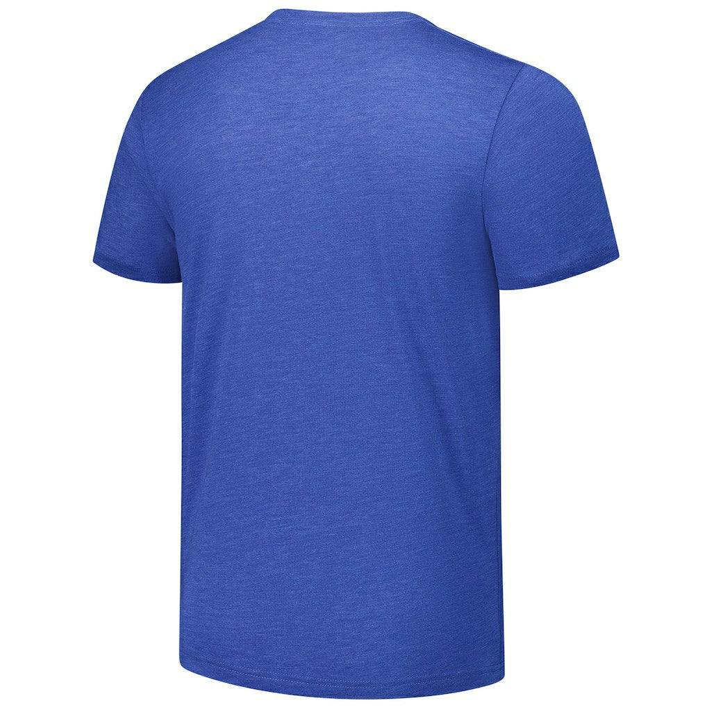 Lawrence Taylor New York Giants Homage Unisex NFL Blitz Retired Player Tri-Blend T-Shirt Heathered Royal - NFL