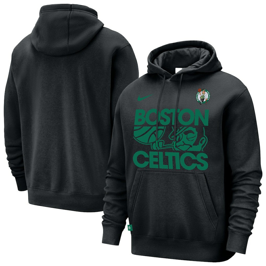 Nike - Boston Celtics Courtside Club Pullover Hoodie - Black