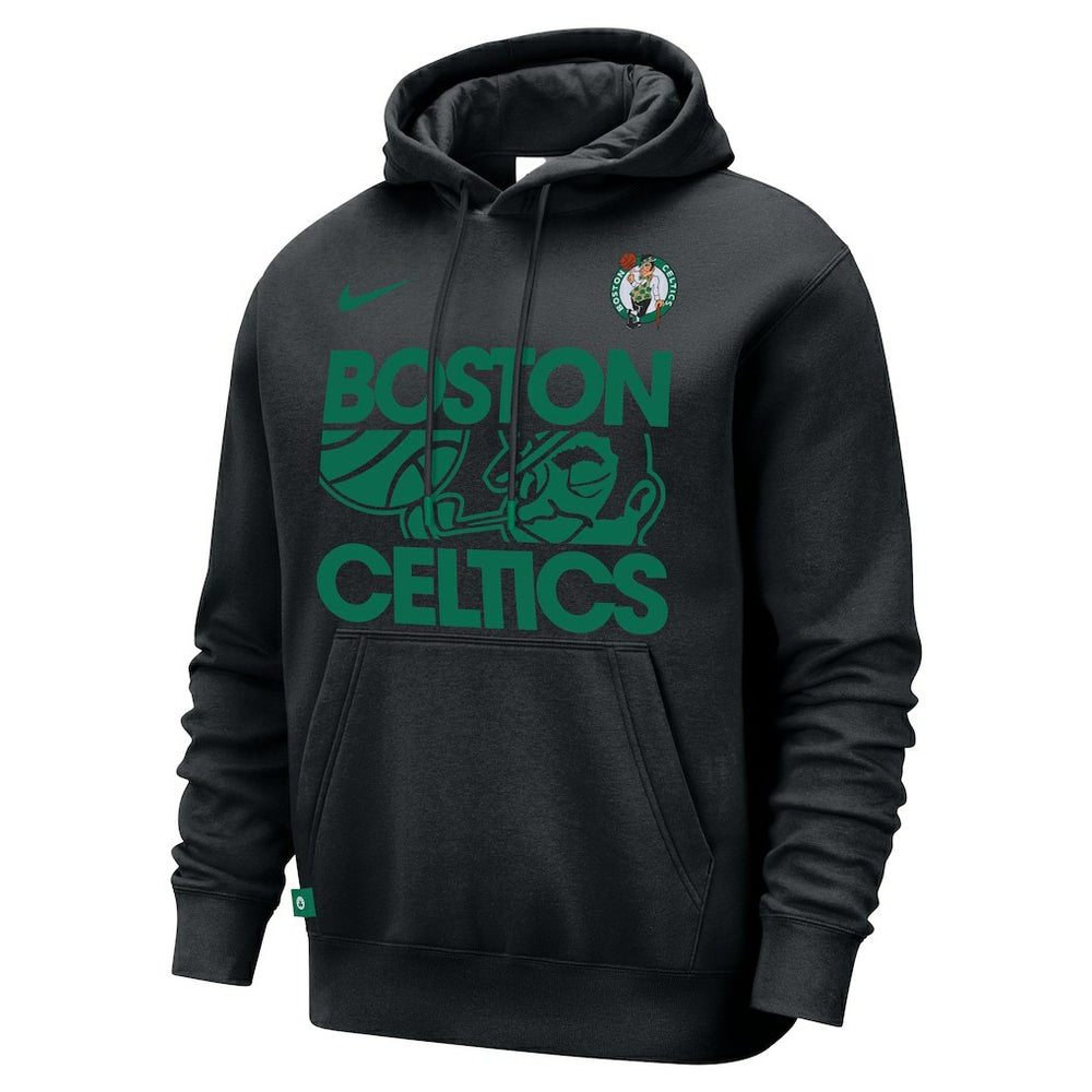 Nike - Boston Celtics Courtside Club Pullover Hoodie - Black