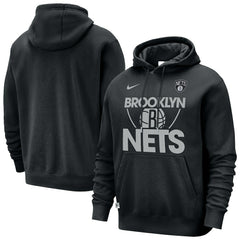 Nike - Brooklyn Nets Courtside Club Pullover Hoodie - Black