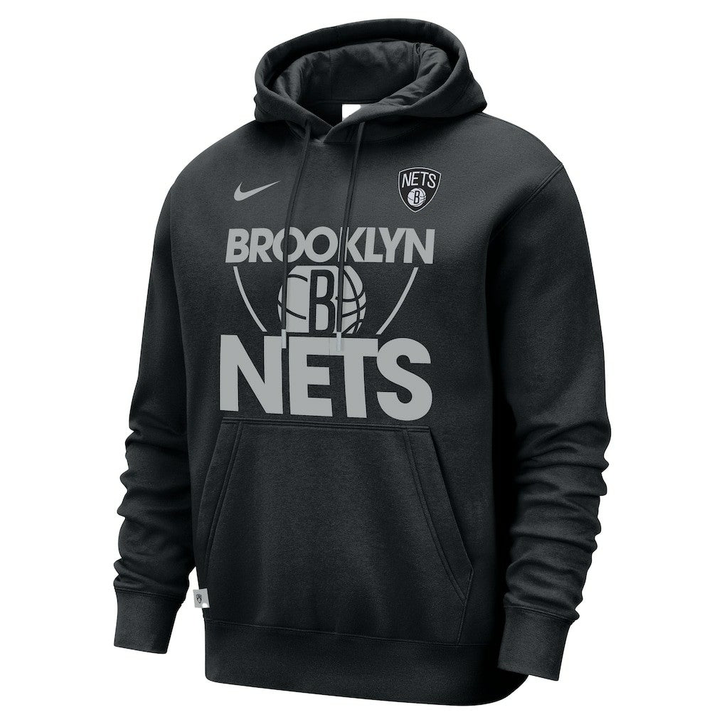 Nike - Brooklyn Nets Courtside Club Pullover Hoodie - Black