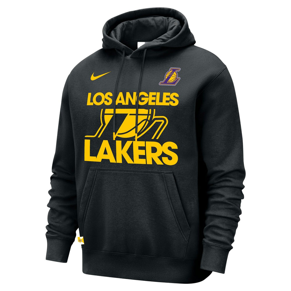Nike - Los Angeles Lakers Courtside Club Pullover Hoodie - Black