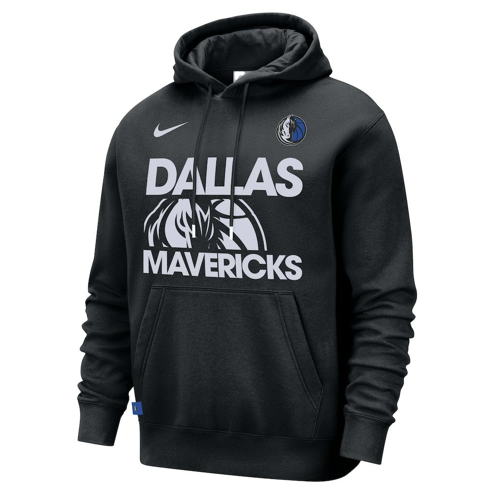 Nike - Dallas Mavericks Courtside Club Pullover Hoodie - Black
