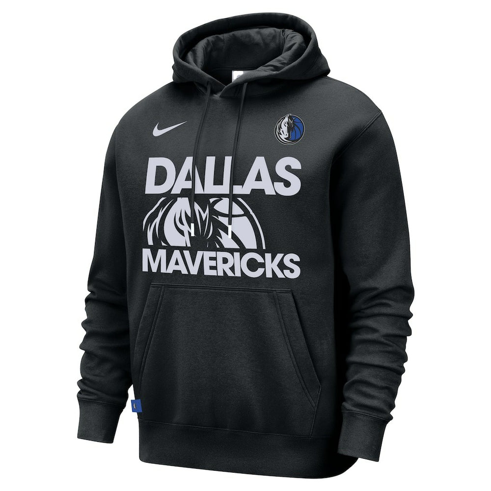 Nike - Dallas Mavericks Courtside Club Pullover Hoodie - Black