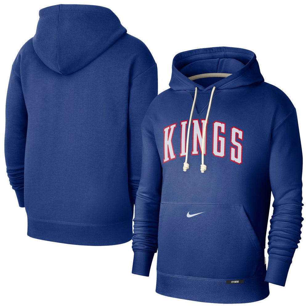 Nike - Sacramento Kings 2024/25 City Edition Performance Courtside Standard Issue Pullover Hoodie - Blue